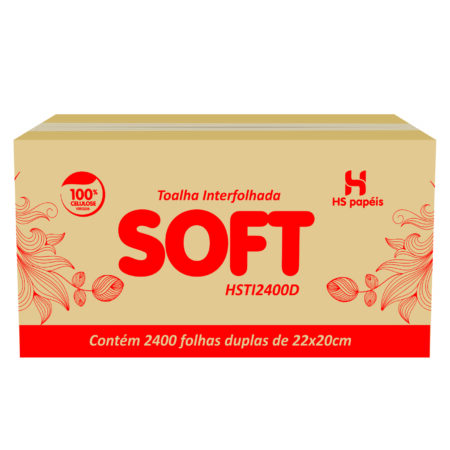 Papel toalha interfolhado SOFT HSTI2400D